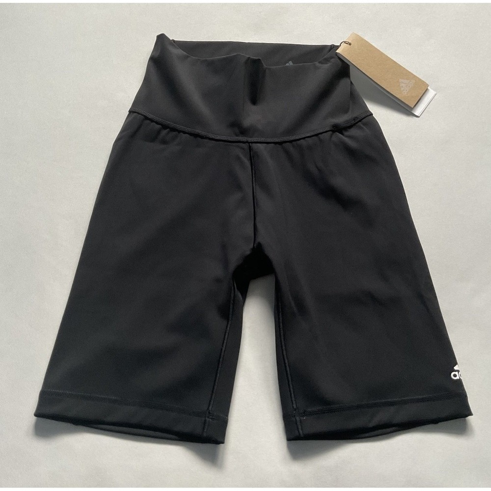 Adidas Bike Shorts Size  XS  Womens Black with Logo FJ7190 Gim  Short Training
